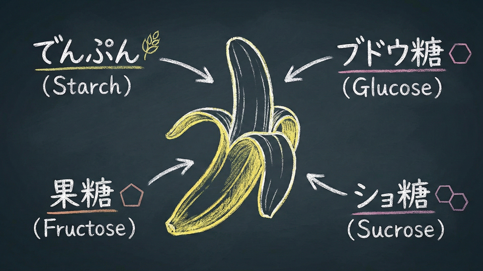 バナナの糖分、成分