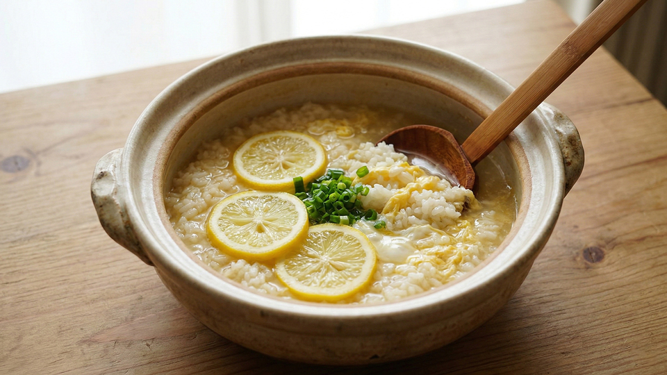 レモン鍋〆、雑炊