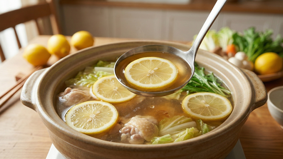 レモン鍋、スープ出汁