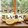 ニューサマーオレンジ食べ方