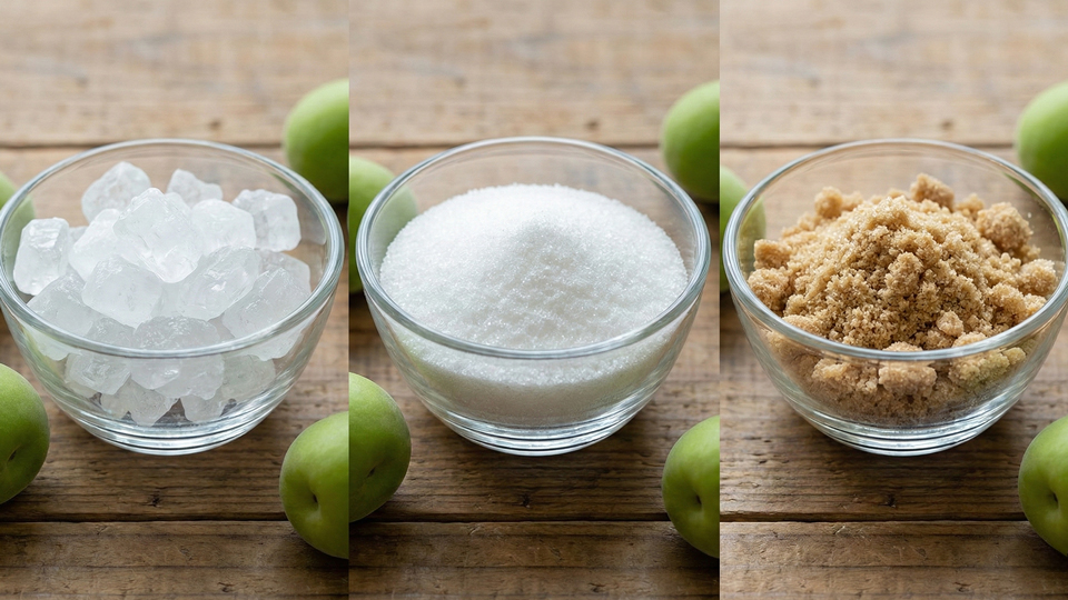 梅シロップ、砂糖はどれ使う?