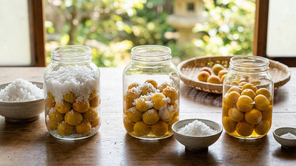 梅干し作り、塩分濃度