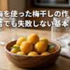 梅干し作り方