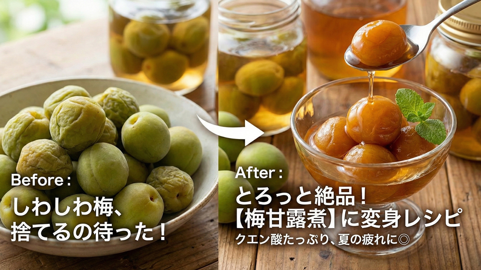 梅シロップ、甘露煮