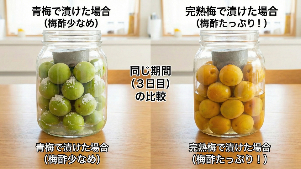 梅酢、青梅、熟梅