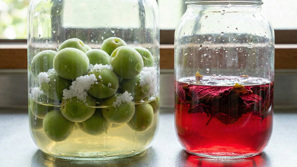 白梅酢、赤梅酢 