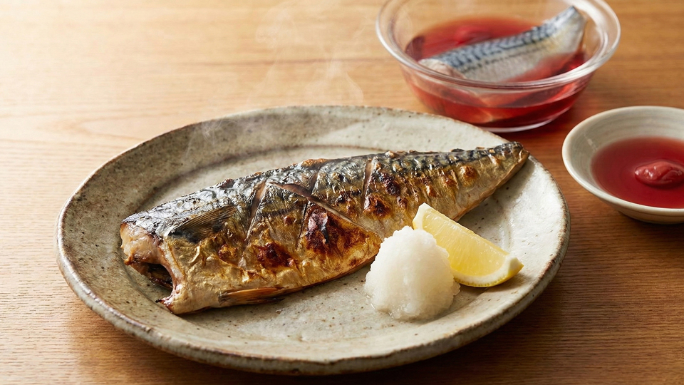 梅酢活用、サバ