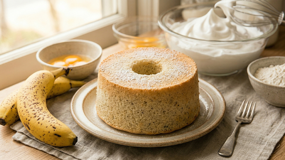 バナナシフォンケーキ