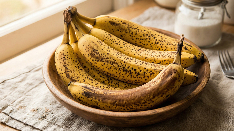 バナナ完熟、シュガースポット