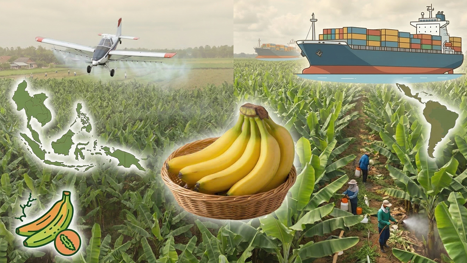 バナナ農薬、消毒