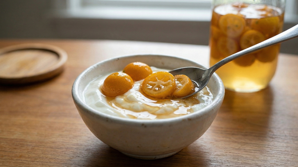 金柑ヨーグルト