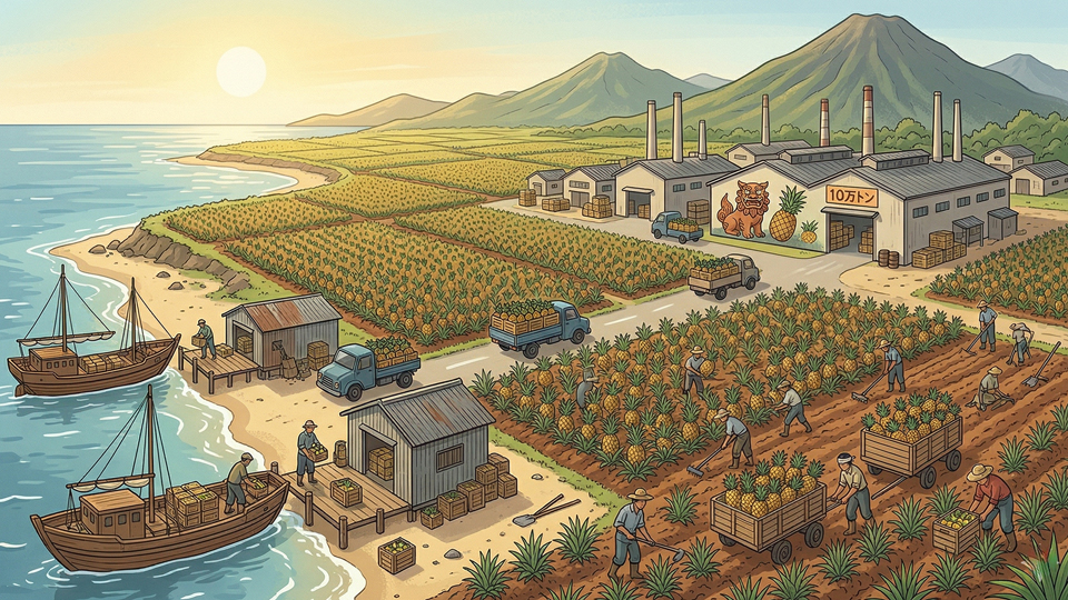日本初のパイナップル工場が誕生