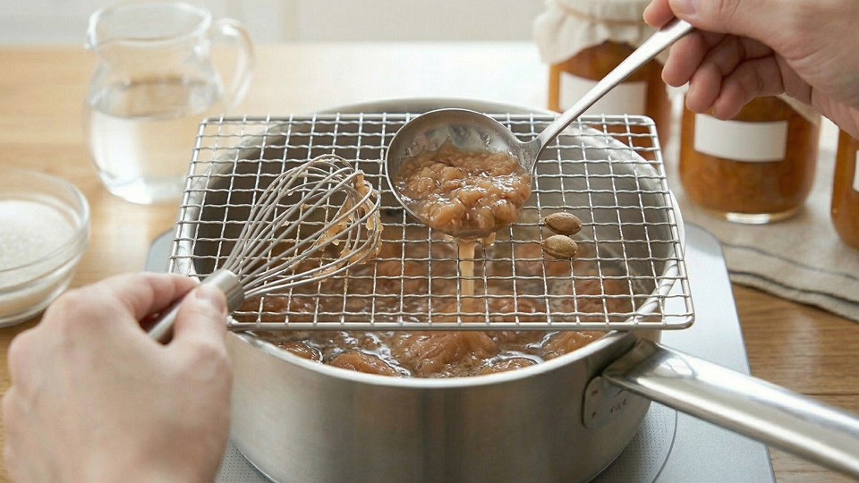 梅ジャム 種をとる