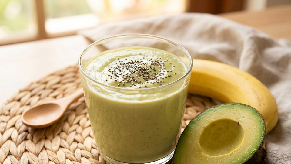 バナナスムージー、アボカド
