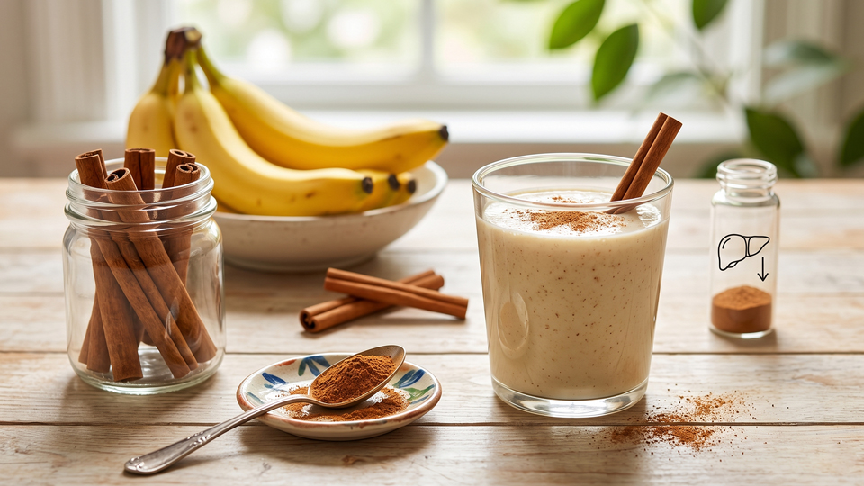 バナナスムージー、シナモン