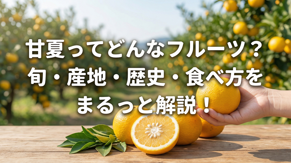甘夏の特徴、歴史、味、食べ方