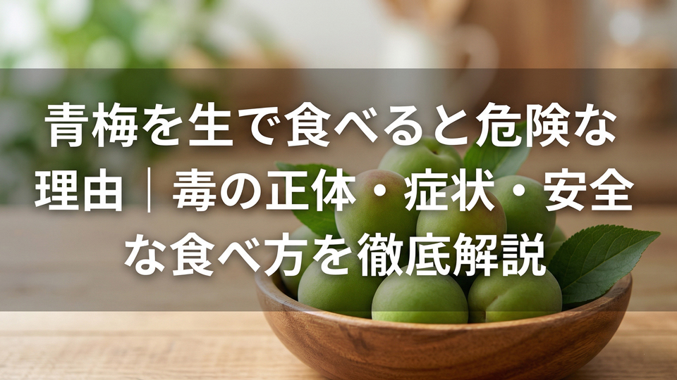 青梅を生で食べるな
