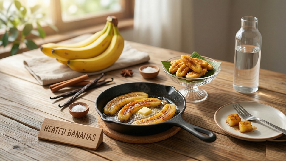 フライパンバナナ