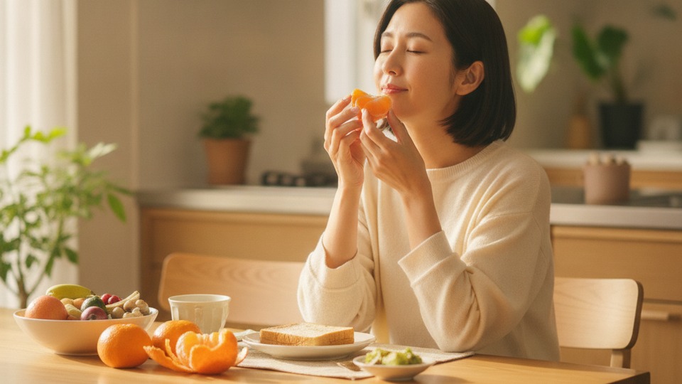 みかん 食べる 女性 健康