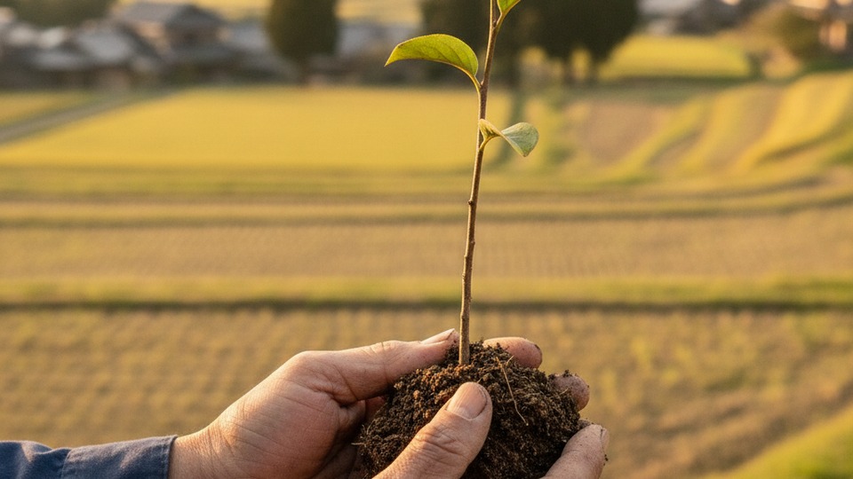桃栗三年柿八年 意味 苗木 植える