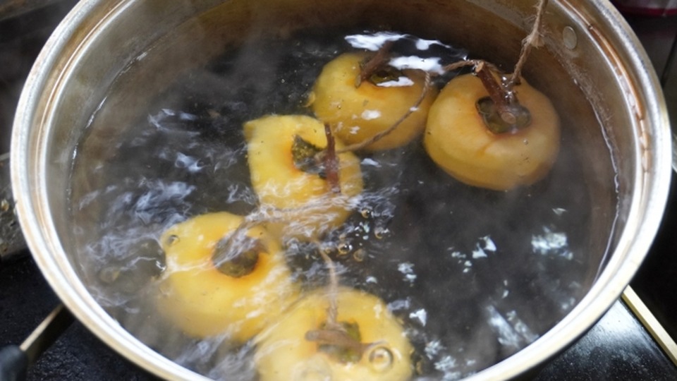 干し柿 カビ 防ぐ 熱湯