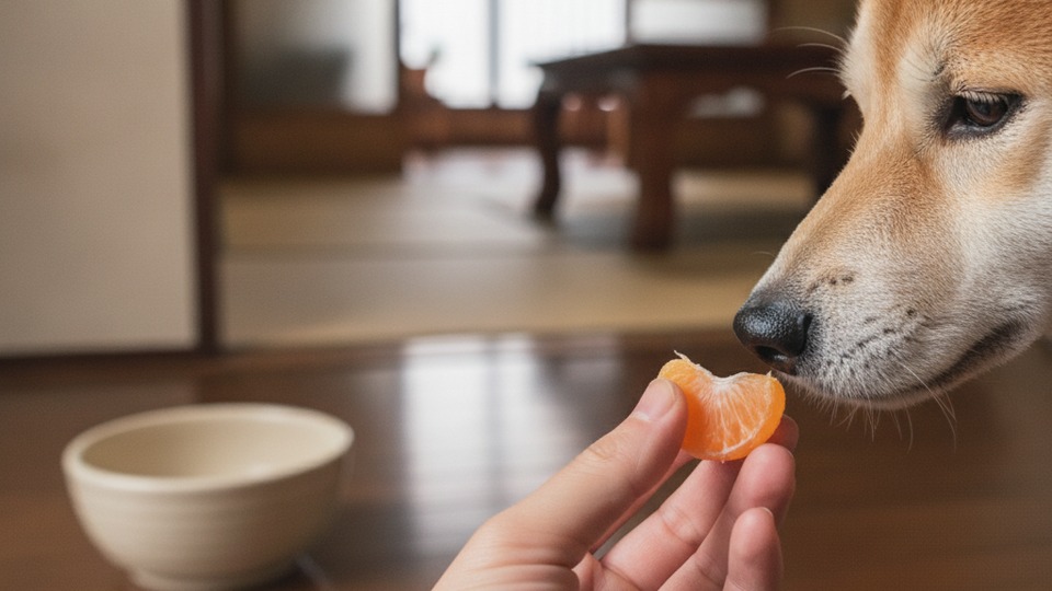 みかん 犬 量
